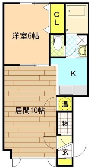 プレズィール豊岡（B208） 間取り図画像