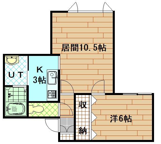 ハニービー（201） 間取り図画像