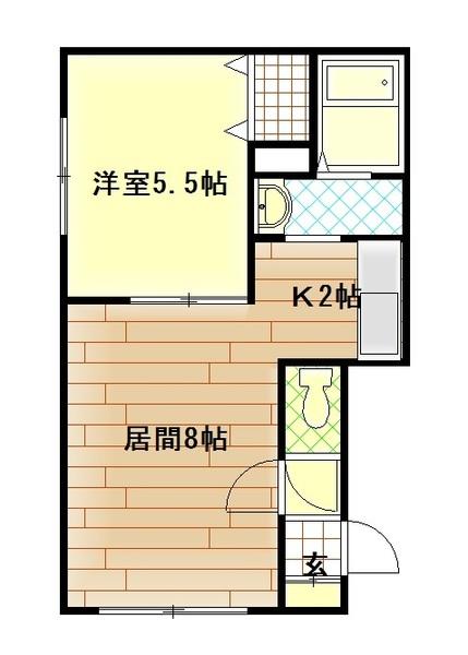イブシェール（101） 間取り図画像