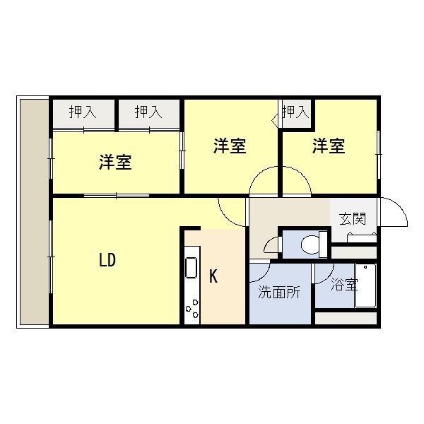 ドルシスII（1-B） 間取り図画像