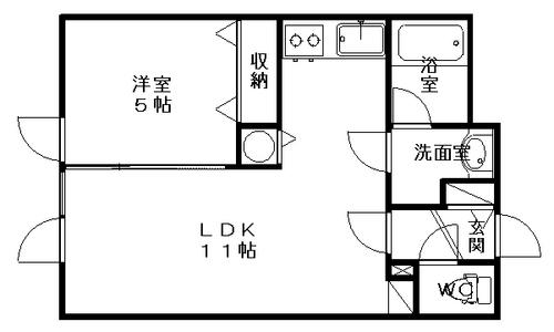 ラグ161E（107） 間取り図画像