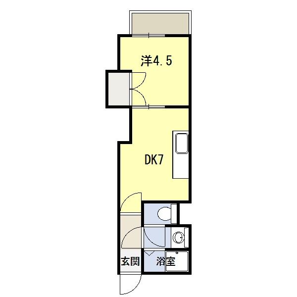 コーポフレンド（1-C） 間取り図画像