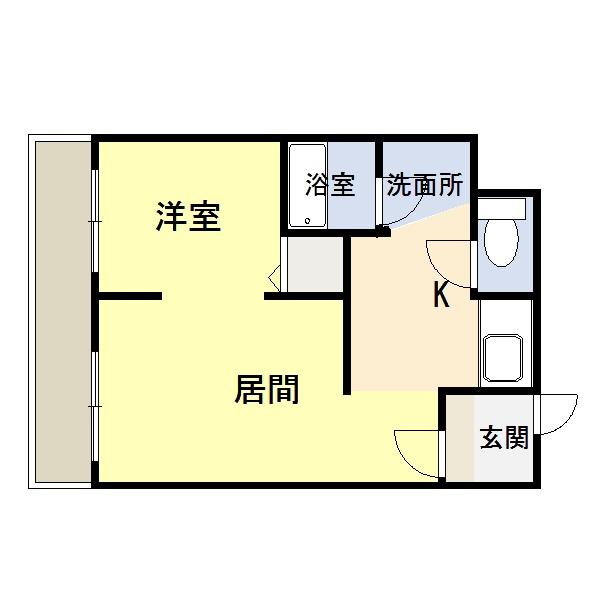 サンシャイン175（2-E） 間取り図画像