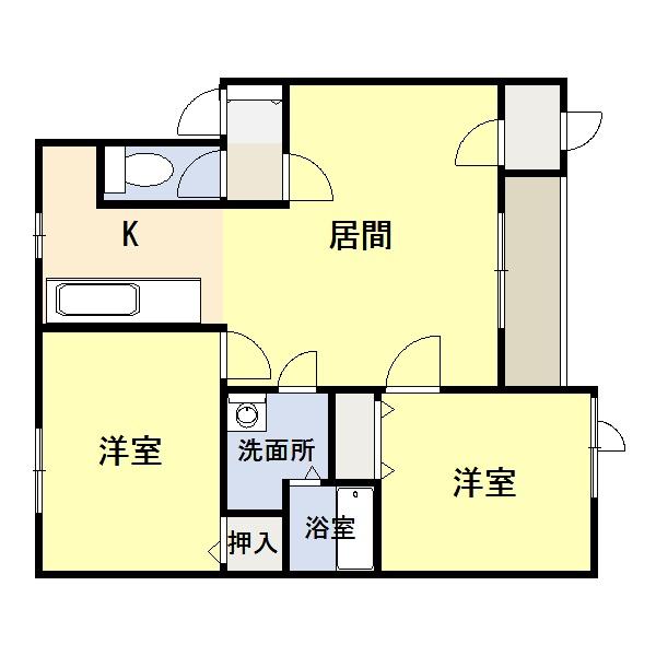 アプローズタウン8　B（203） 間取り図画像