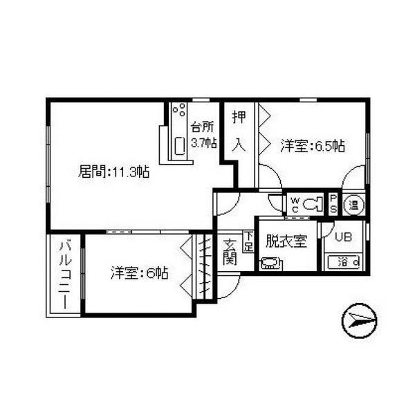 North.oneB 間取り図画像