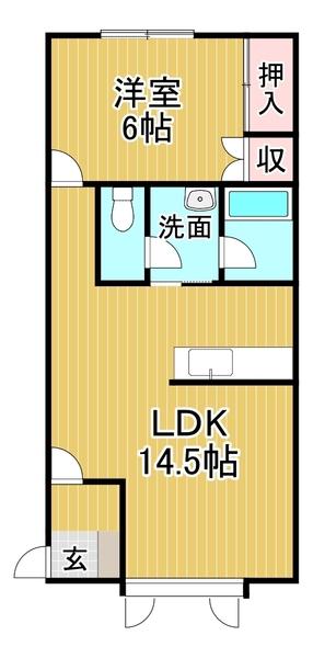 コーポフラワーⅢ（202） 間取り図画像