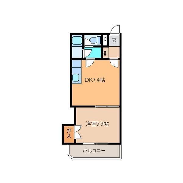 コーポラスITO（402） 間取り図画像