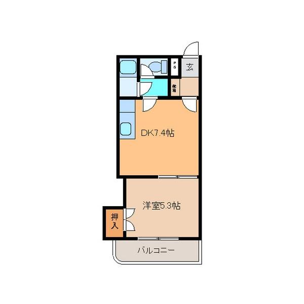 コーポラスITO（406） 間取り図画像