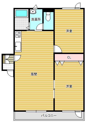 メゾンセリーヌ（202） 間取り図画像