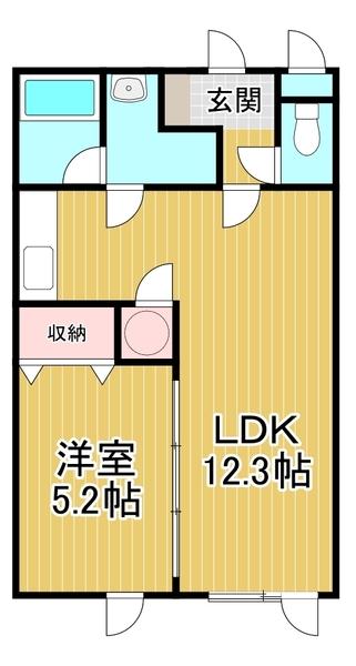 オルネ106B（106） 間取り図画像
