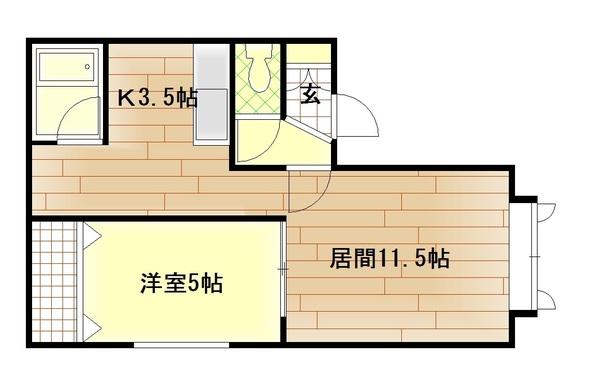フィールB（201） 間取り図画像