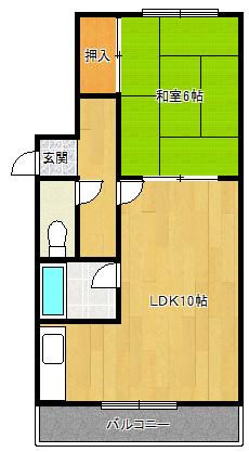 柏ハイツ（1-A） 間取り図画像