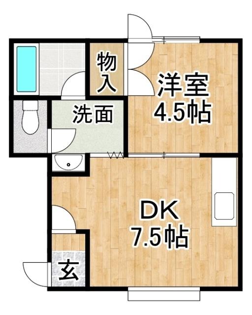 サウスフィールズ（103） 間取り図画像