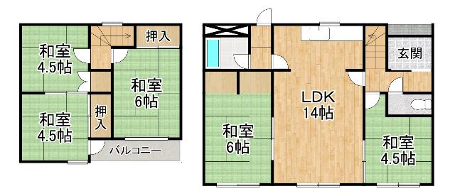  間取り図写真