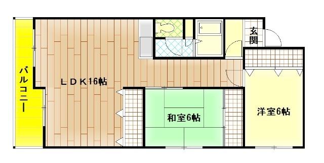 ウエストパーク（702） 間取り図画像