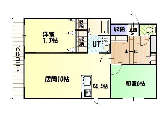 レジデンスすみのい（101） 間取り図画像