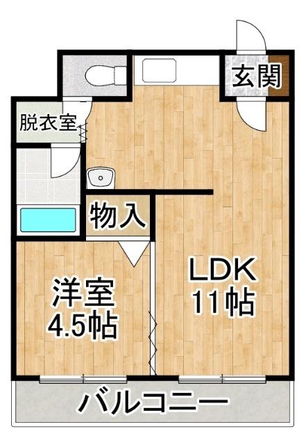 アイリスⅡ（2-E） 間取り図画像
