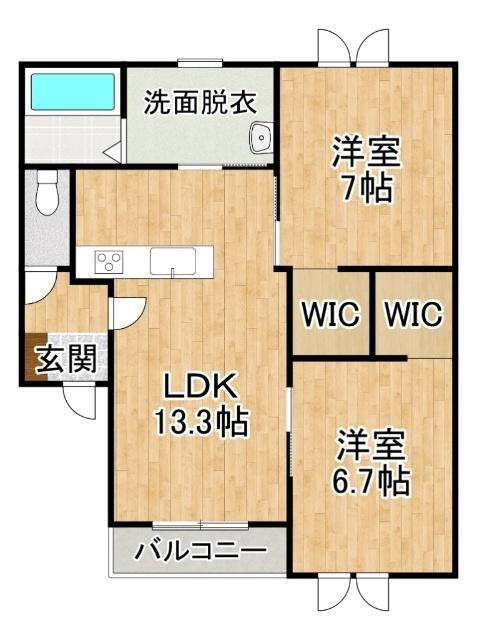 Dolce AmoreⅡ（ドルチェアモーレⅡ）（105） 間取り図画像