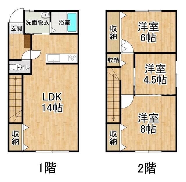 Fiano(メゾネット)（M） 間取り図画像