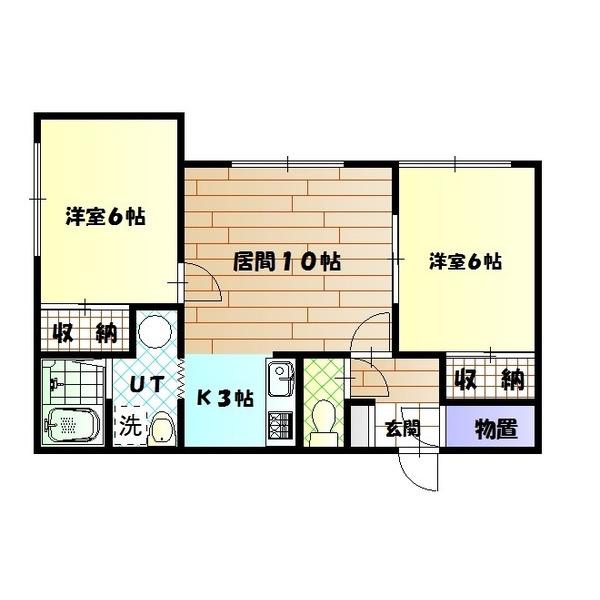ユリクレス（101） 間取り図画像