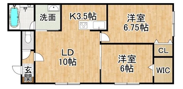 NaturalⅡ（ナチュラルⅡ）（102） 間取り図画像