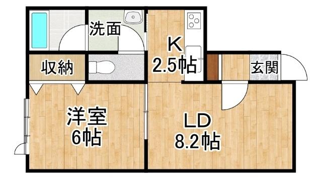 ベルモント（205） 間取り図画像