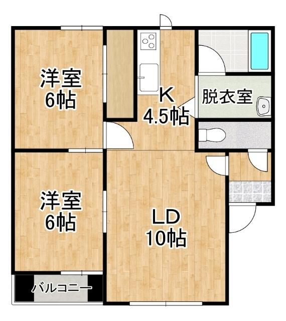ヴィラフローレンス（105） 間取り図画像