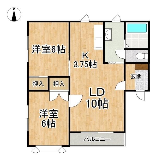 コンフォート16（101） 間取り図画像