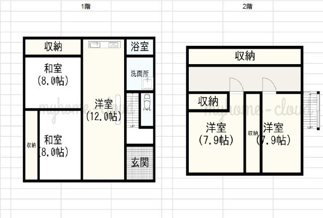  間取り図写真