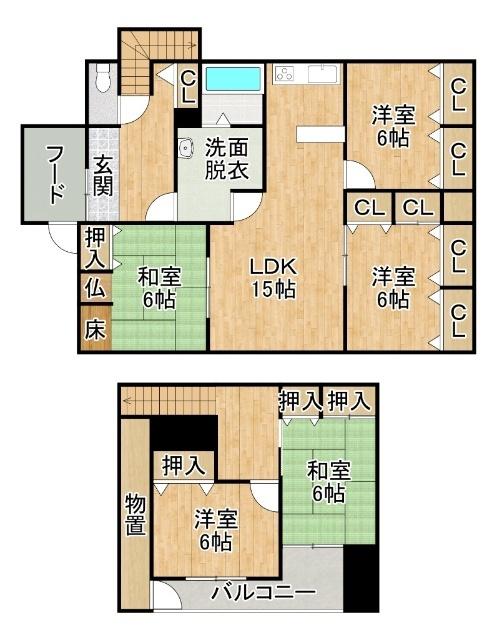  間取り図写真