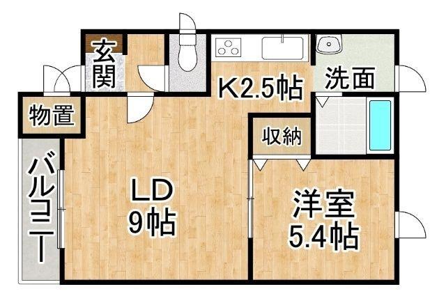コーポ翔緑が丘（2） 間取り図画像