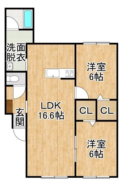 グラシアス緑ヶ丘（205） 間取り図画像