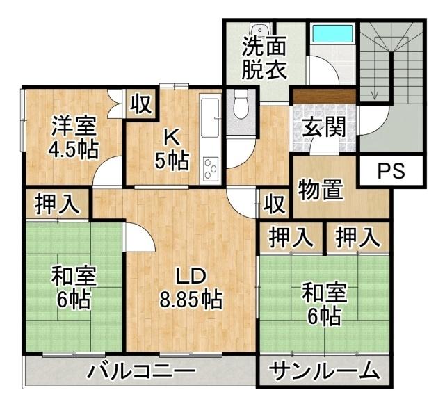  間取り図写真