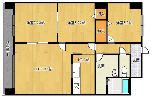  間取り図写真