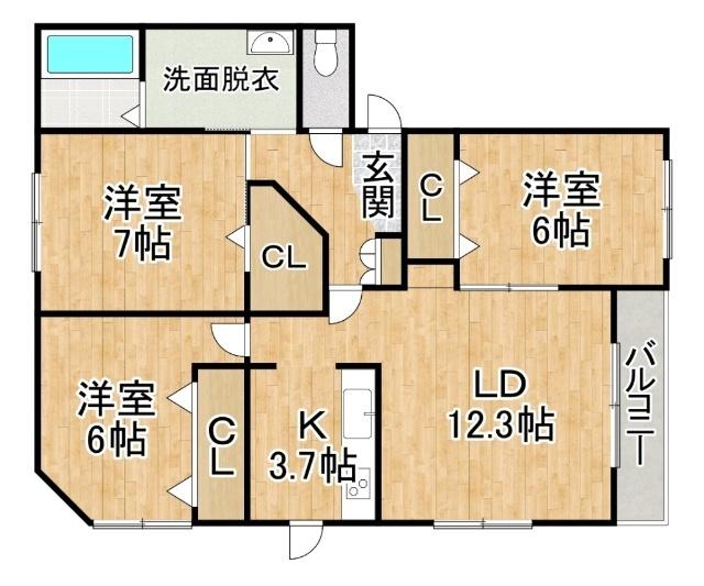  間取り図写真