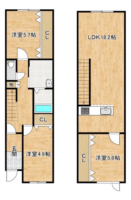  間取り図写真