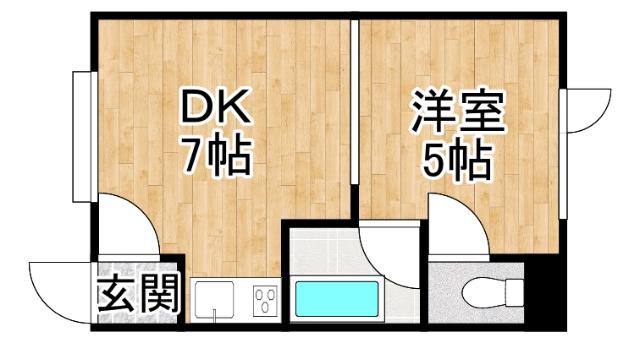 コーポサチ（203） 間取り図画像