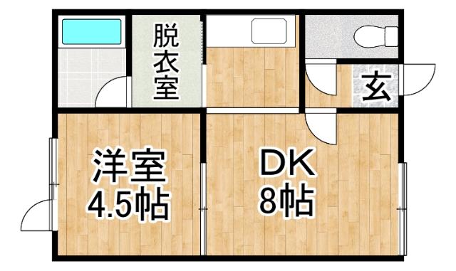 アサヒハイツ（101） 間取り図画像