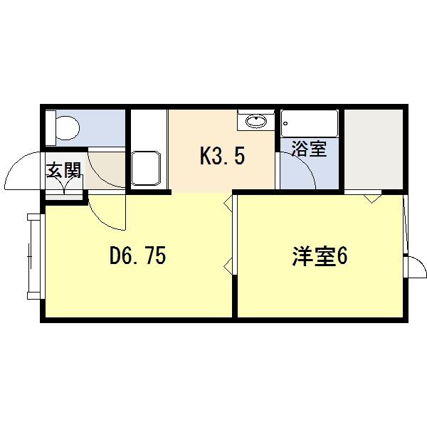 スペースD（101） 間取り図画像