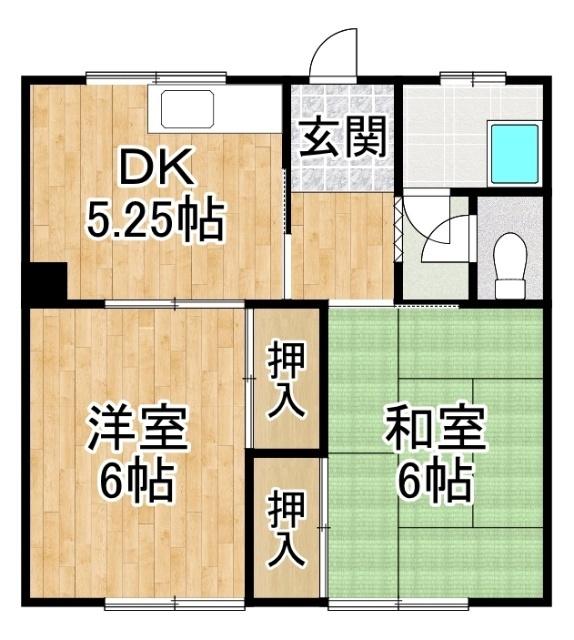コットンハイツ（8） 間取り図画像