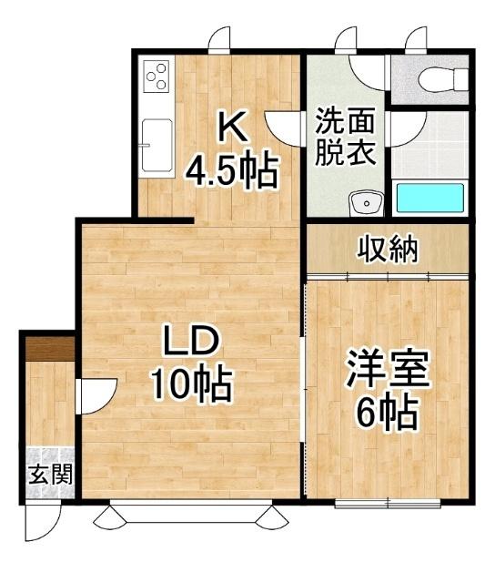 リトルフォレスト（203） 間取り図画像
