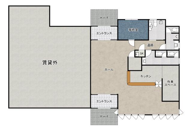 かぜのなかにわ（—） 間取り図画像