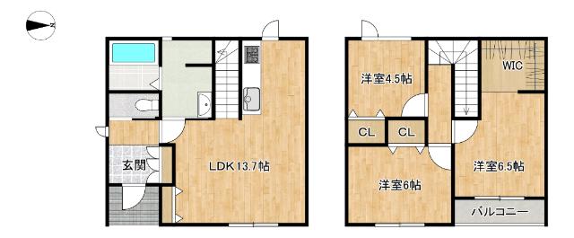 ラポール（A） 間取り図画像