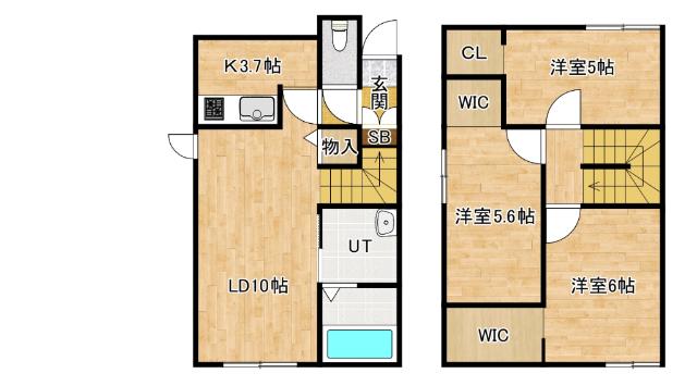 QUALIA（102） 間取り図画像