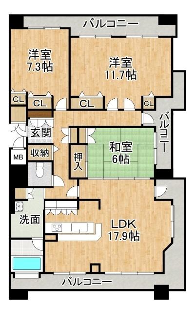 パシフィック西6条プライム（901） 間取り図画像