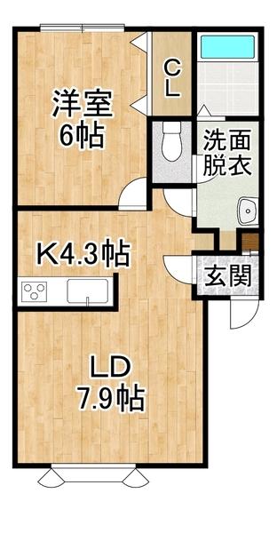 ハウスアバンセA棟（105） 間取り図画像