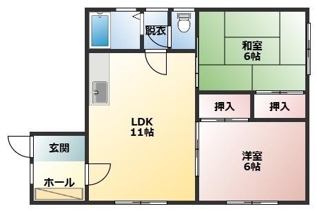 猪谷貸家（1） 間取り図画像