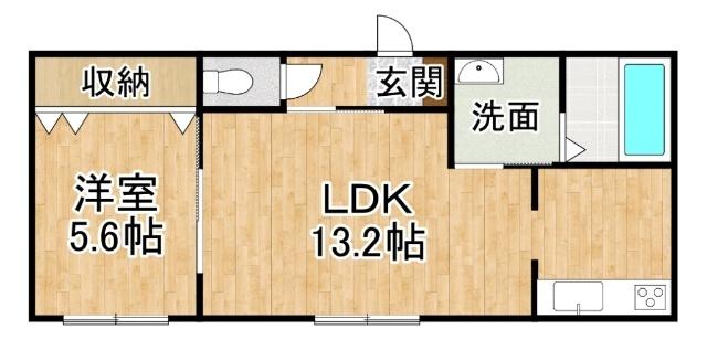 仮称）西１３条南１１丁目ＭＳ（202） 間取り図画像