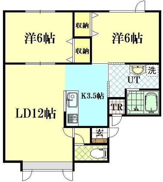 glick heim（201） 間取り図画像