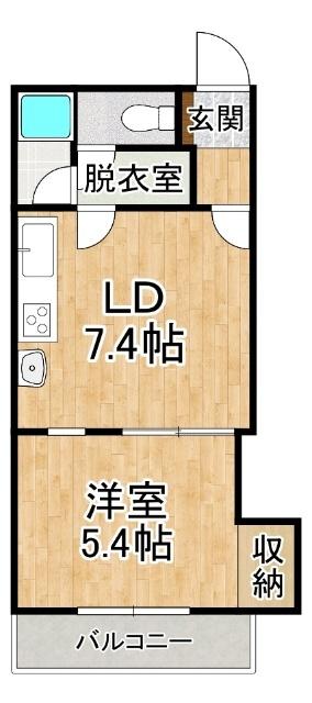 コーポラスNAO（205） 間取り図画像